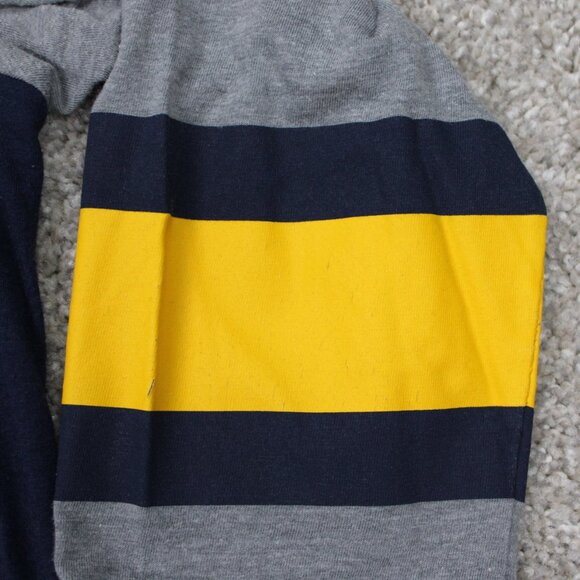 Nike Michigan Wolverines Raglan Shirt Men Medium Blue Athletic Cut Tri-Blend - Picture 8 of 16